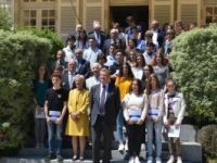 Concours National de la Résistance et de la Déportation 2019. Réception des participants du département.