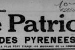 10 juin 1944.  4 jours après le débarquement. A la une du Patriote des Pyrénées.